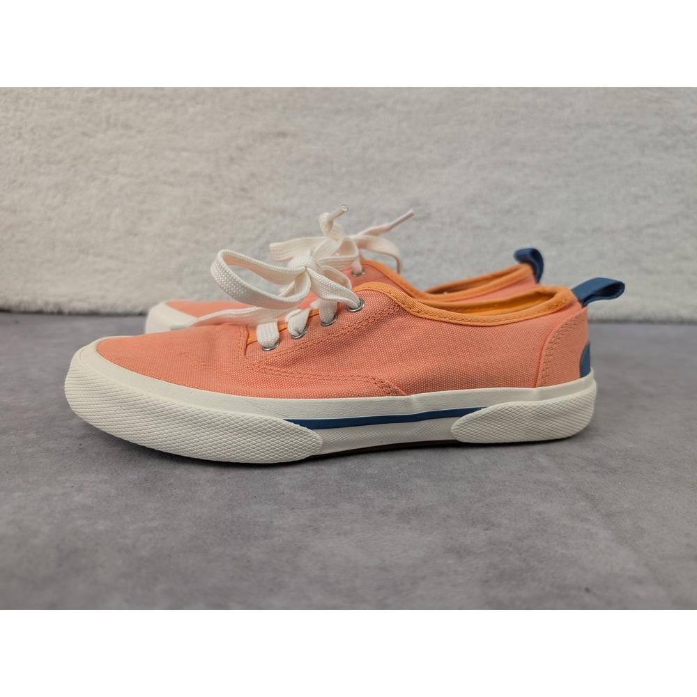 Sperry Pier Wave CVO Retro Coral Canvas Sneakers Womens 6.5 Mens 5 Low Top NWOB